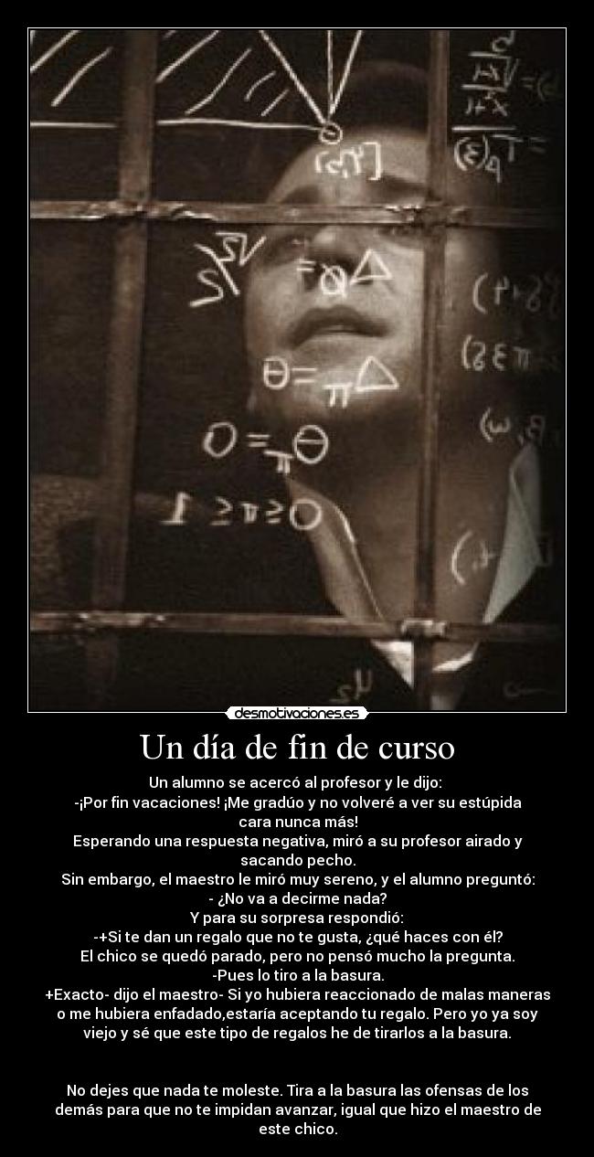 Un día de fin de curso -