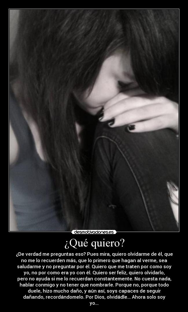 ¿Qué quiero? -