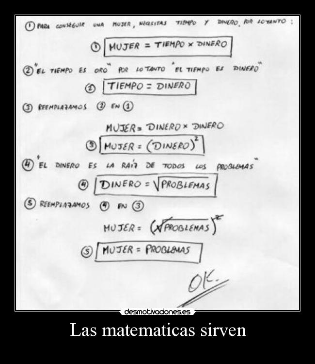 Las matematicas sirven - 