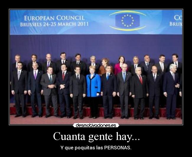 Cuanta gente hay... -