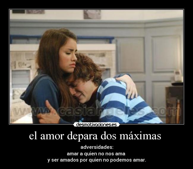 el amor depara dos máximas -