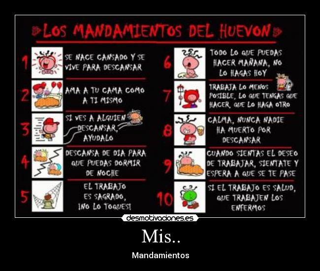 Mis.. - Mandamientos