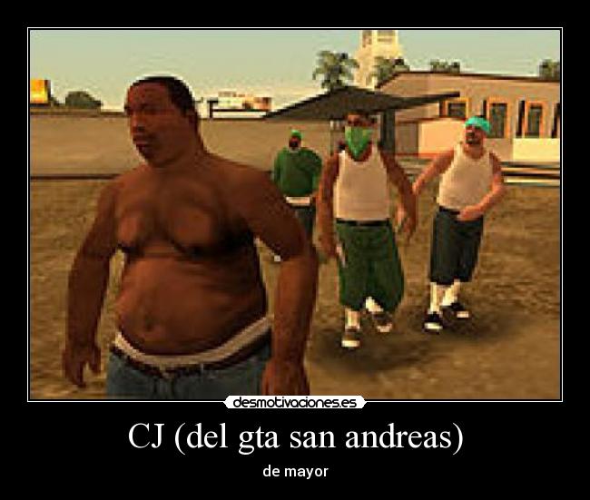 CJ (del gta san andreas) - de mayor