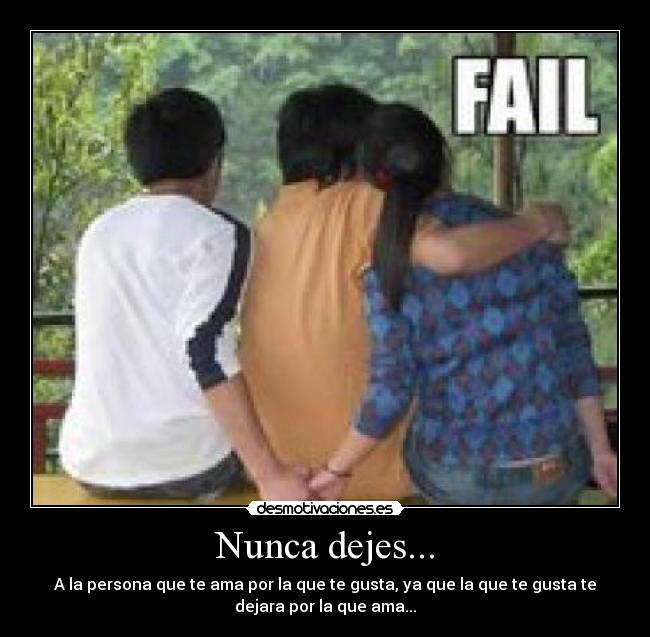 Nunca dejes... -