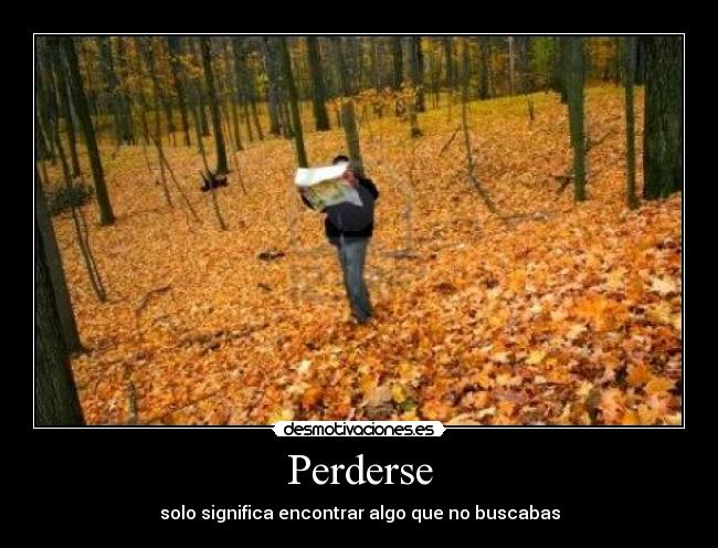 Perderse -