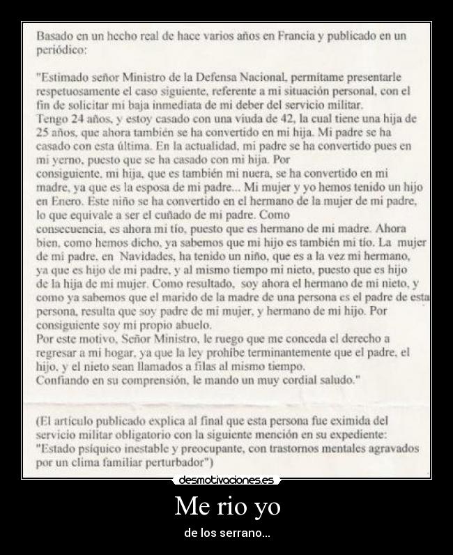 Me rio yo - de los serrano...
