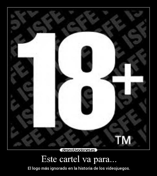 Este cartel va para... -