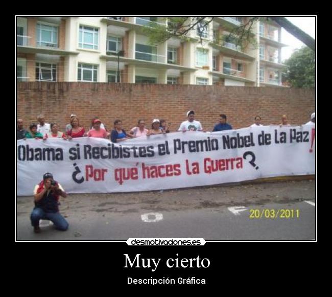 Muy cierto - Descripción Gráfica