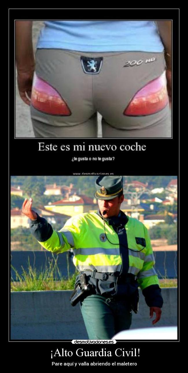 carteles guardia civil maletero desmotivaciones