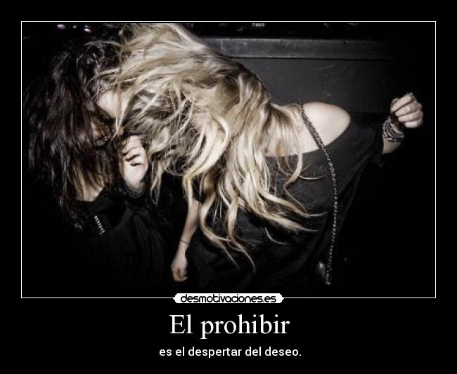 El prohibir - 
