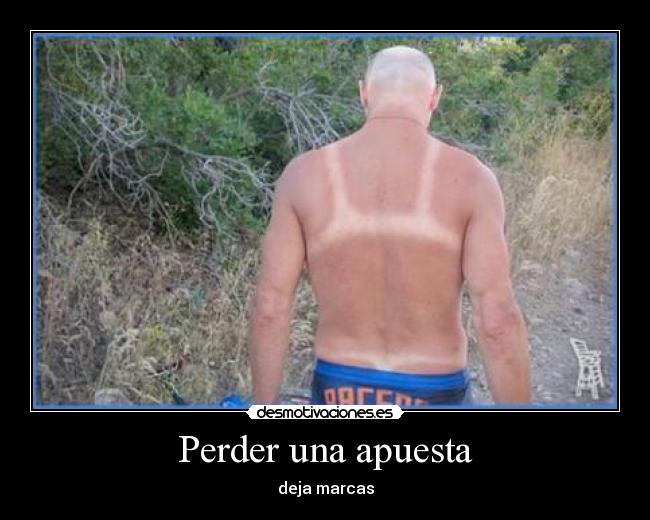 carteles perder una apuesta desmotivaciones