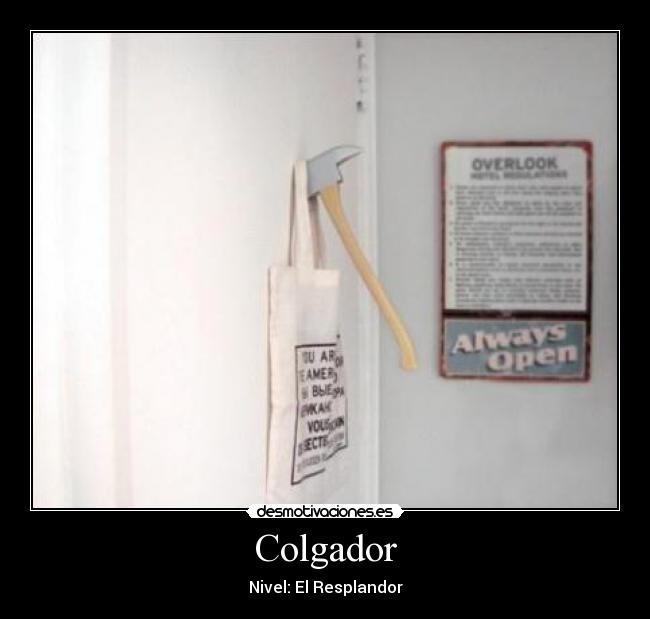 Colgador - Nivel: El Resplandor