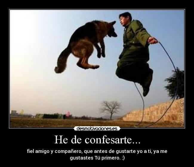 He de confesarte... -