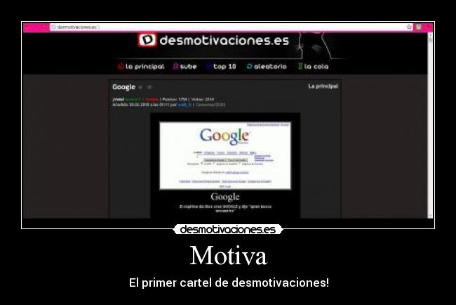 Motiva - El primer cartel de desmotivaciones!