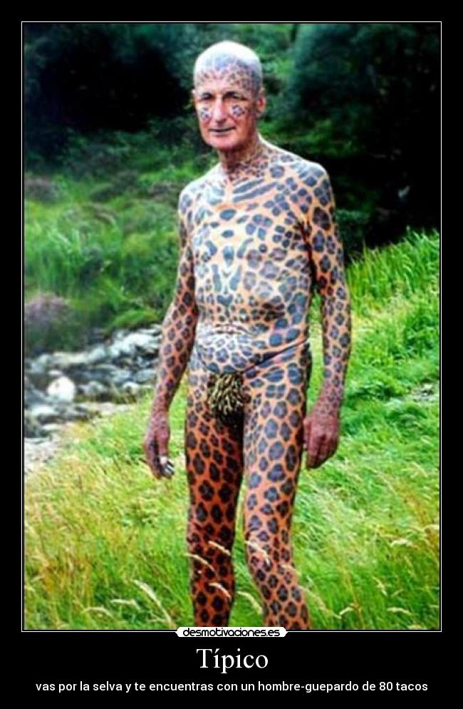 Típico - vas por la selva y te encuentras con un hombre-guepardo de 80 tacos