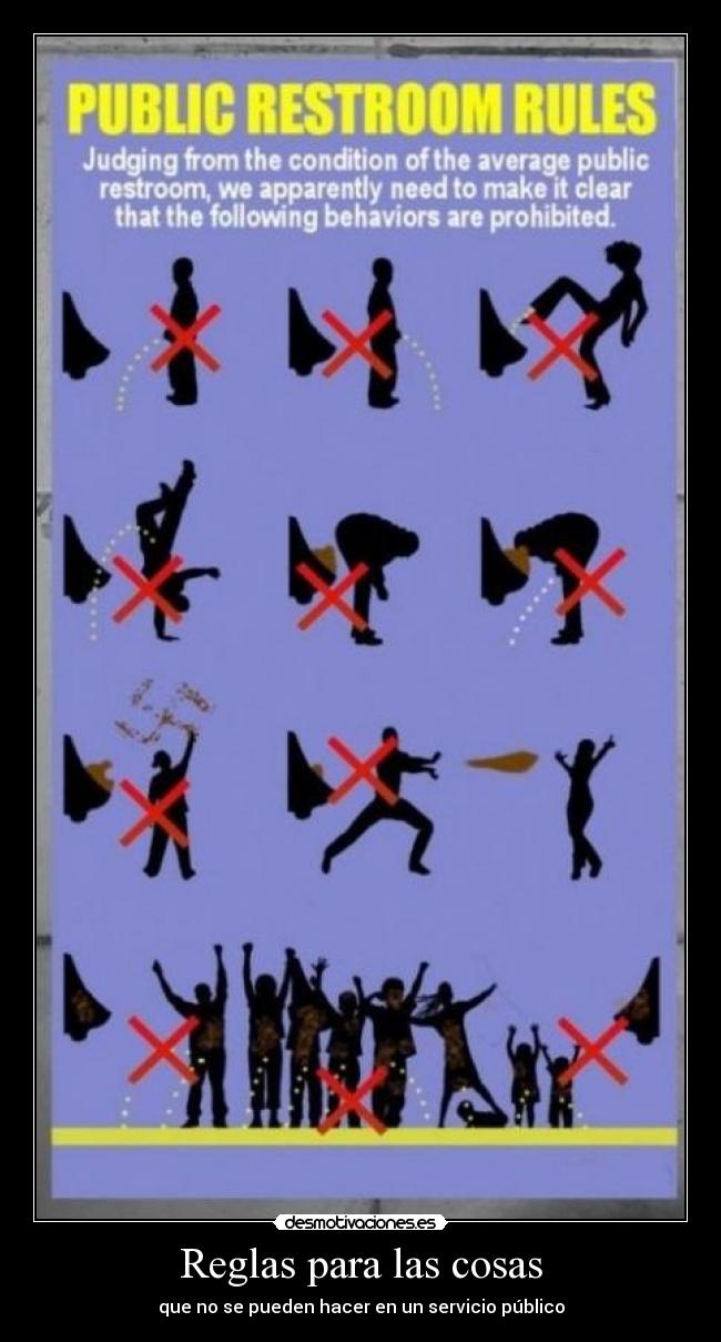 carteles vater reglas desmotivaciones