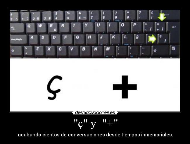 ç y + - acabando cientos de conversaciones desde tiempos inmemoriales.