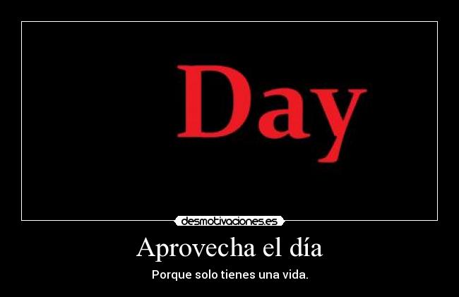 Aprovecha el día - 