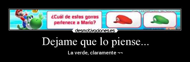 Dejame que lo piense... - 