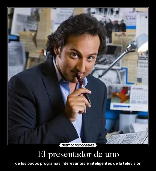 El presentador de uno -