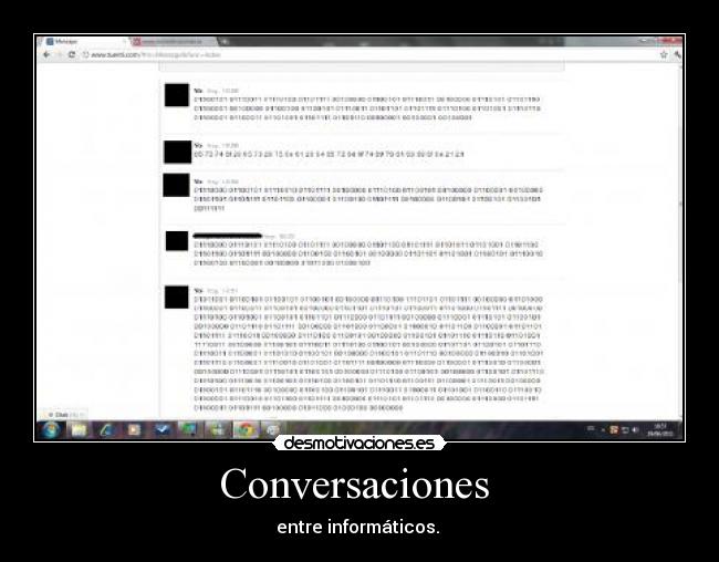 Conversaciones  - entre informáticos. 