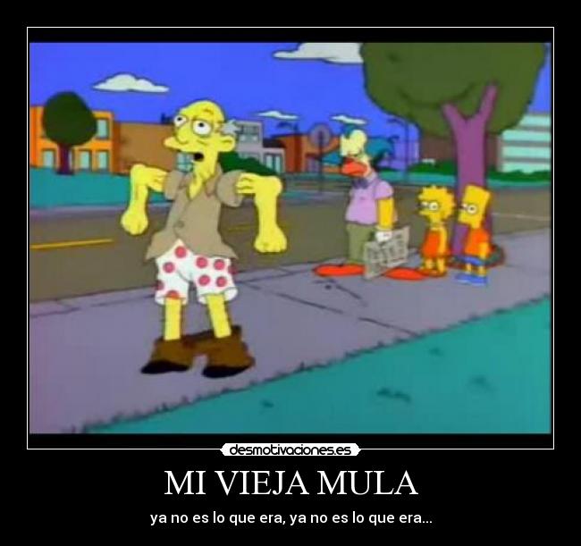 MI VIEJA MULA - ya no es lo que era, ya no es lo que era...