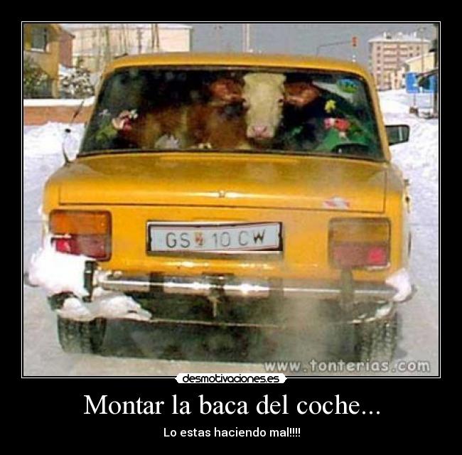 Montar la baca del coche... - 