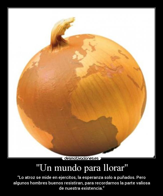 Un mundo para llorar -