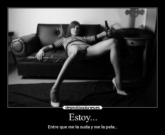 Estoy... - Entre que me la suda y me la pela...