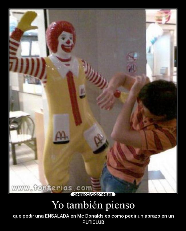 carteles ronald donald ronal mac donal malo puticlub desmotivaciones