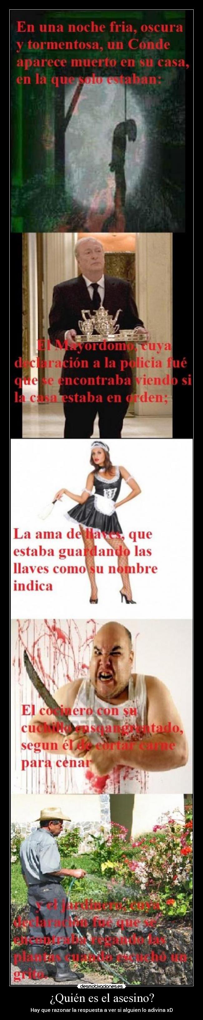 ¿Quién es el asesino? -