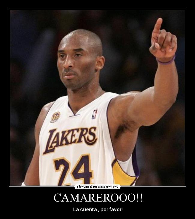 CAMAREROOO!! - La cuenta , por favor!