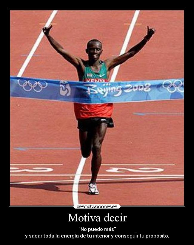 Motiva decir -