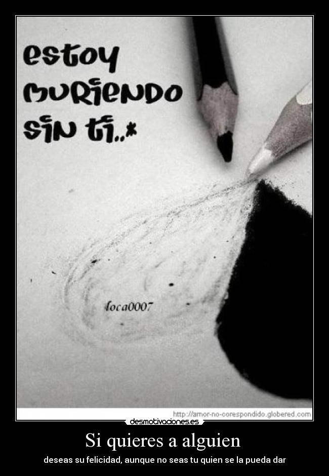 Si quieres a alguien  - 