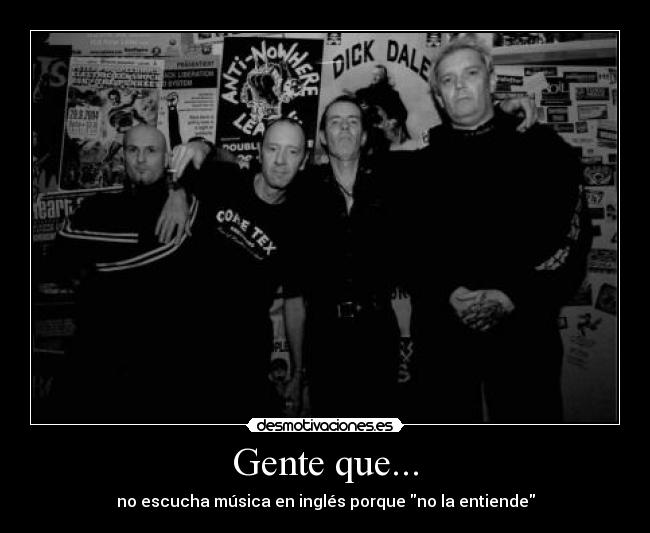 carteles musica ingles sham69 desmotivaciones