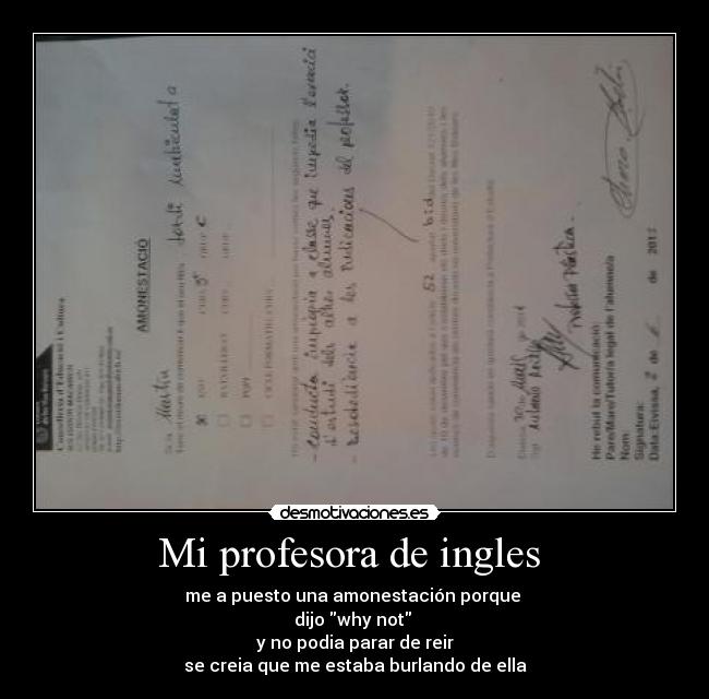 Mi profesora de ingles -