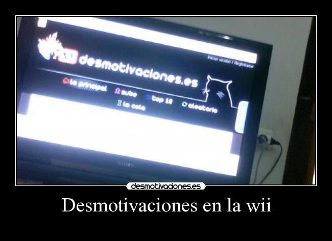Desmotivaciones en la wii -