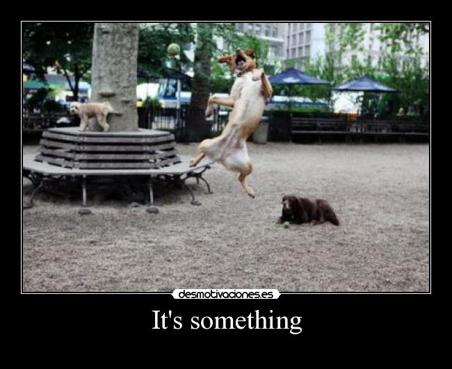 Its something - 