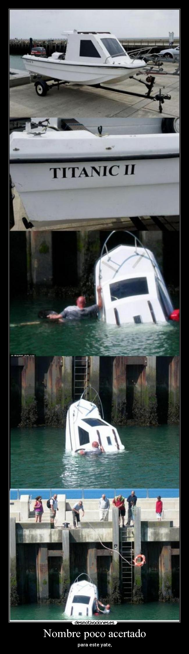 Nombre poco acertado - para este yate,