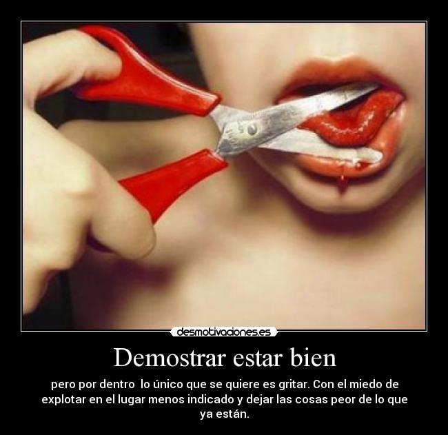 Demostrar estar bien - 