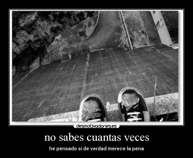 no sabes cuantas veces - 