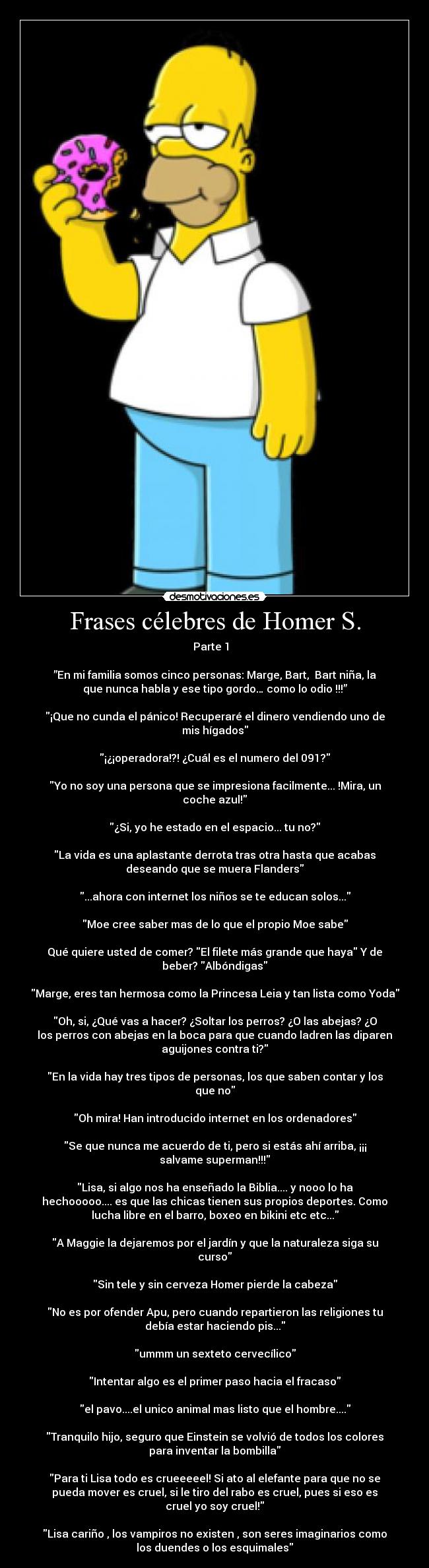 Frases célebres de Homer S. -