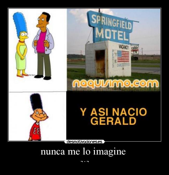 nunca me lo imagine  - 