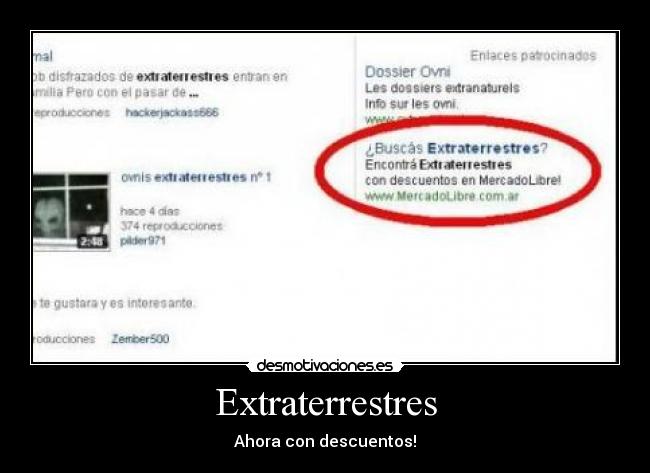 Extraterrestres - Ahora con descuentos!