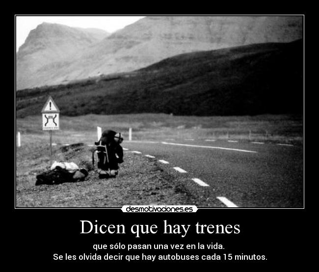 Dicen que hay trenes -