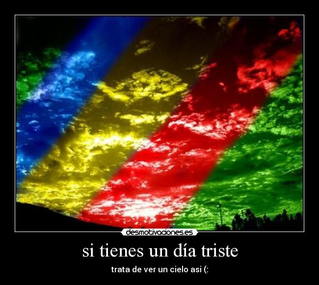 si tienes un día triste - trata de ver un cielo asi (: