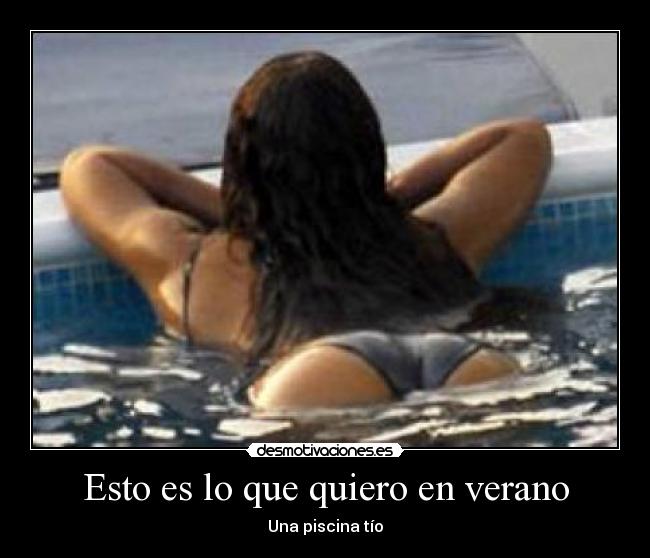 Esto es lo que quiero en verano -