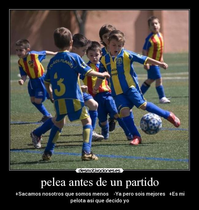 pelea antes de un partido - 