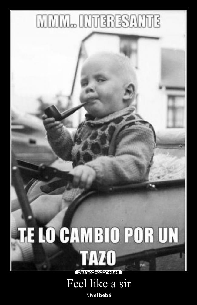 Feel like a sir - Nivel bebé