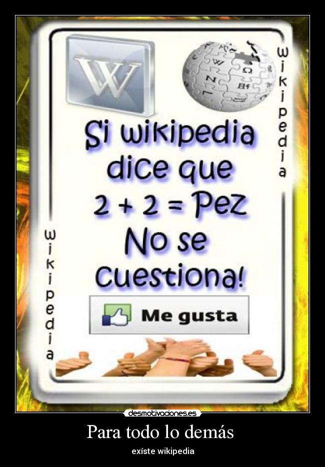 Para todo lo demás - exíste wikipedia